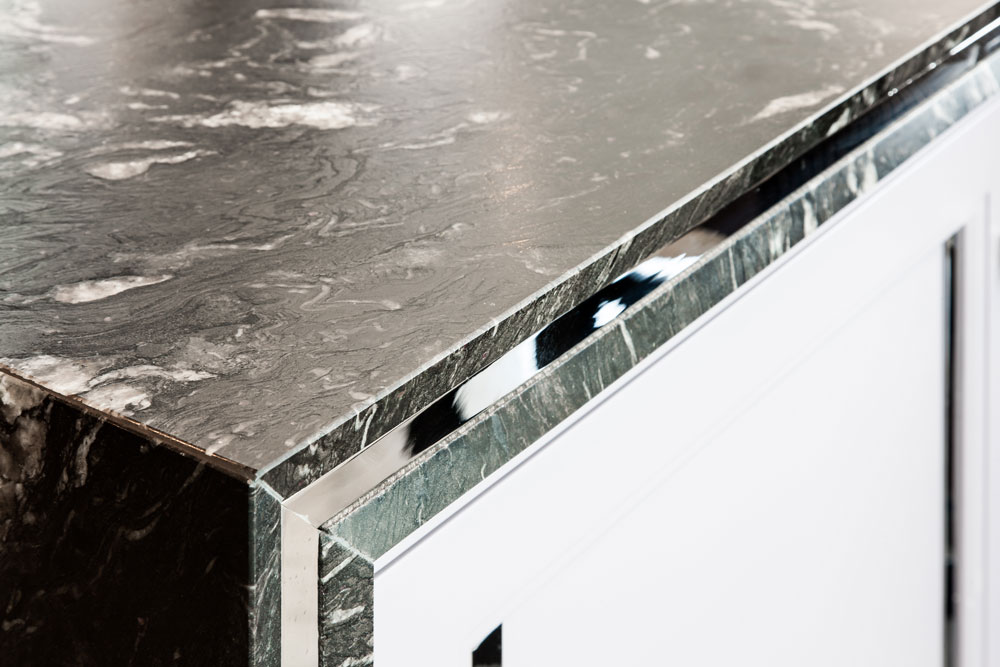 Cosmic Black Granite (cabinetry by Heaven & Stubbs)