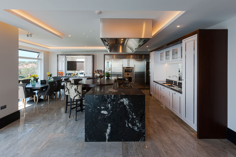 Cosmic Black Granite (cabinetry by Heaven & Stubbs)