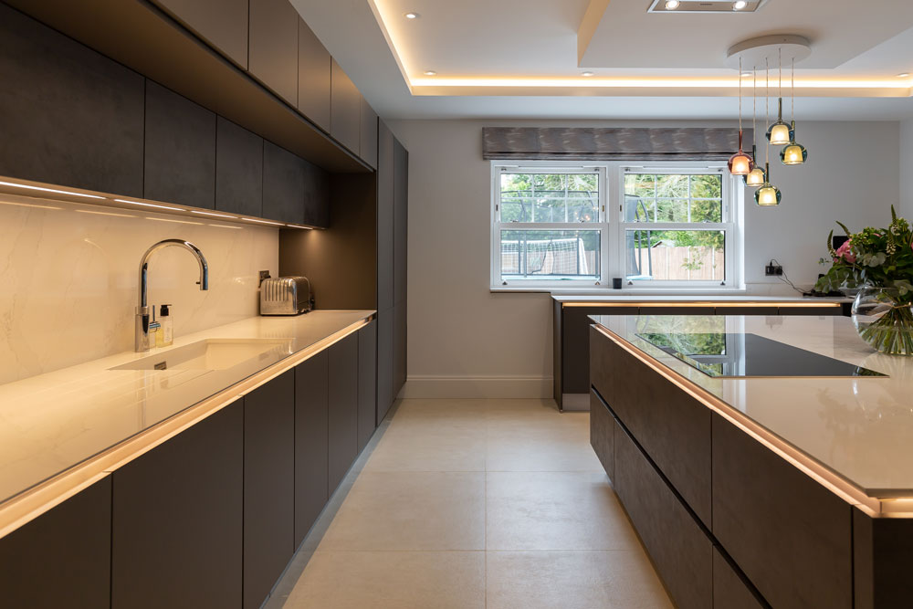 Silestone Eternal Calacatta Gold (cabinetry by Audus Kitchens)