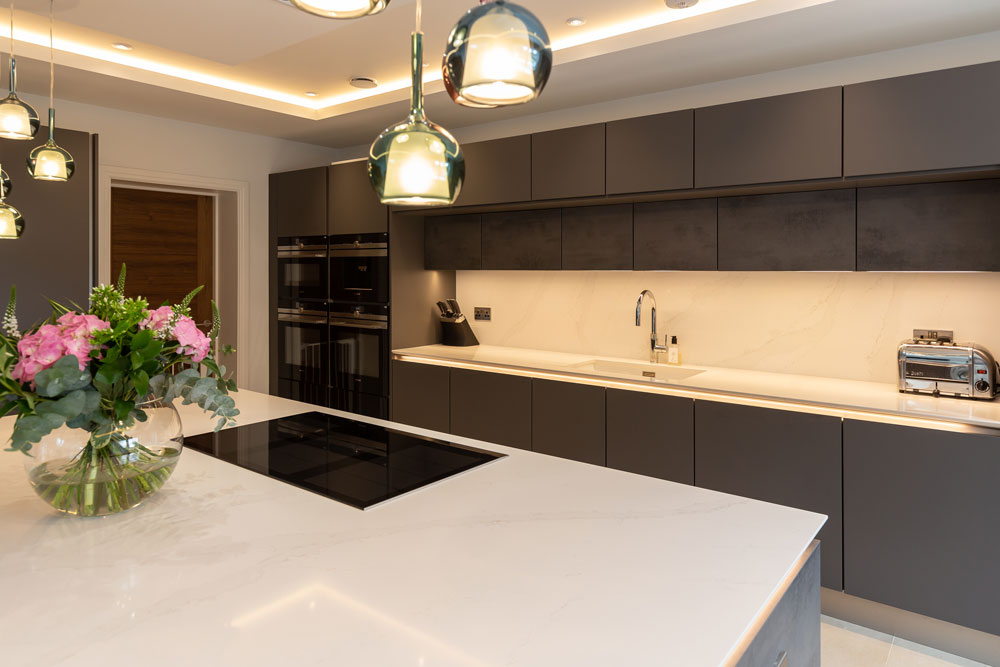 Silestone Eternal Calacatta Gold (cabinetry by Audus Kitchens)