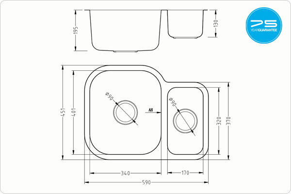 ETRODUO 589/450U BBL Sink