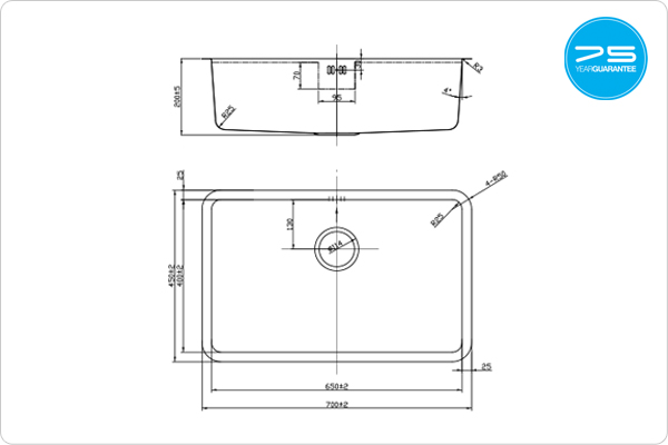 LUXSOUNO25 650U Sink