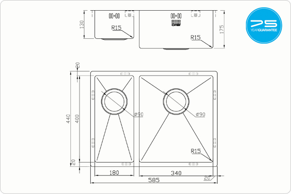 ZENDUO15 180/340U Sink