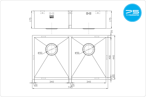 ZENDUO 340/340U Sink