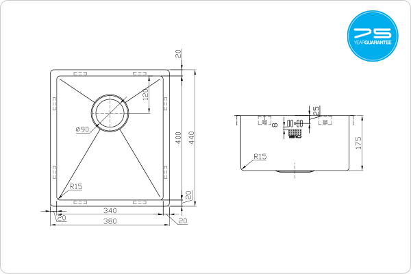 ZENUNO15 340U Sink