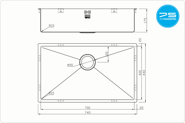 ZENUNO15 700U Sink