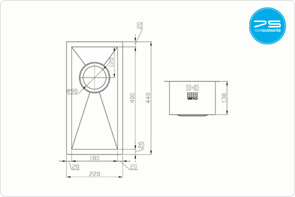 ZENUNO 180U Sink