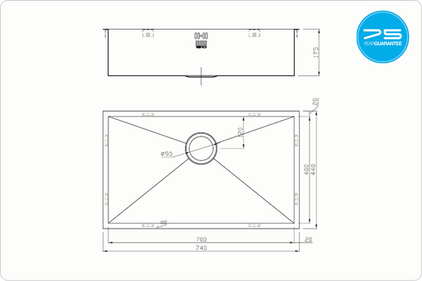 ZENUNO 700U Sink