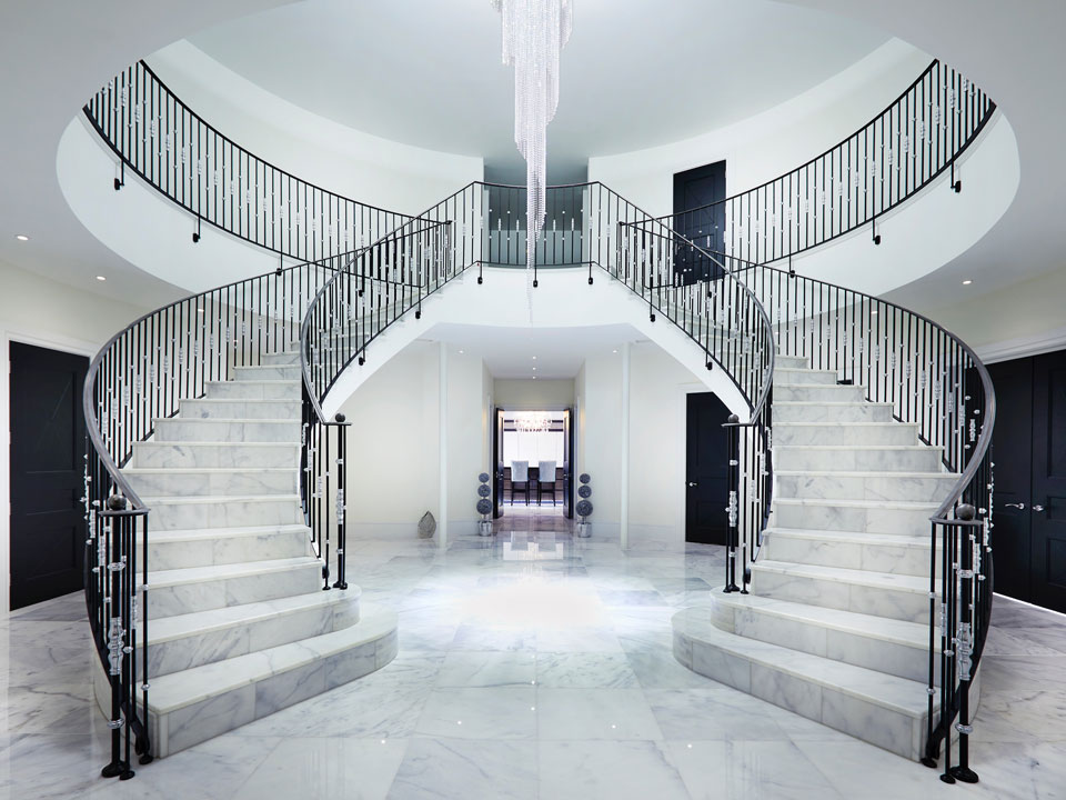 Classic Quartz Starlight Black & Bianco Carrara Marble (cabinetry by Heaven & Stubbs)