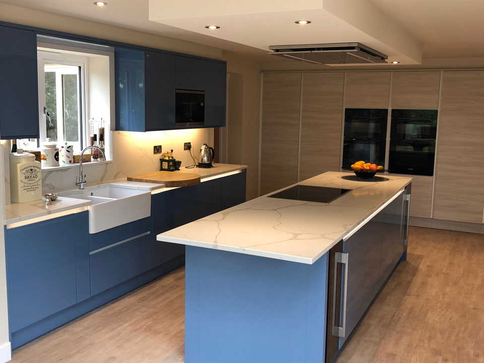 AG Quartz Blanco Calacatta (cabinetry by Paul Rowles Kitchens)