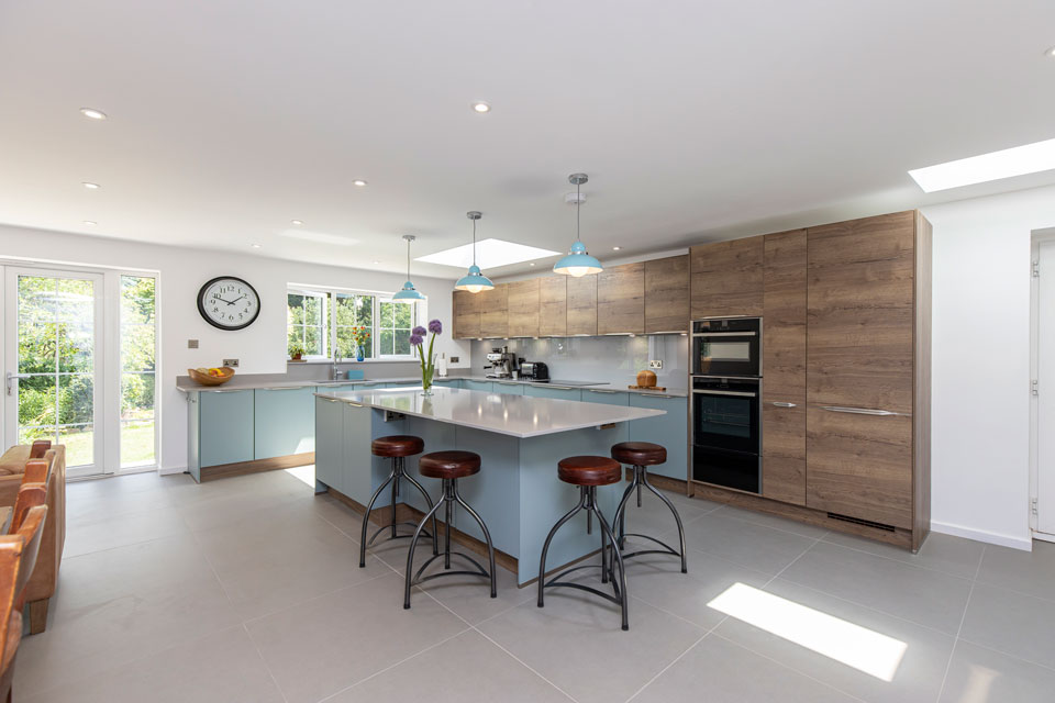 Silestone Niebla (cabinetry by Audus Kitchens)