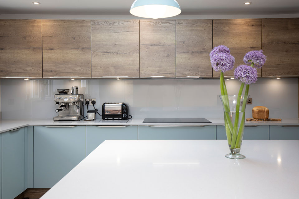 Silestone Niebla (cabinetry by Audus Kitchens)