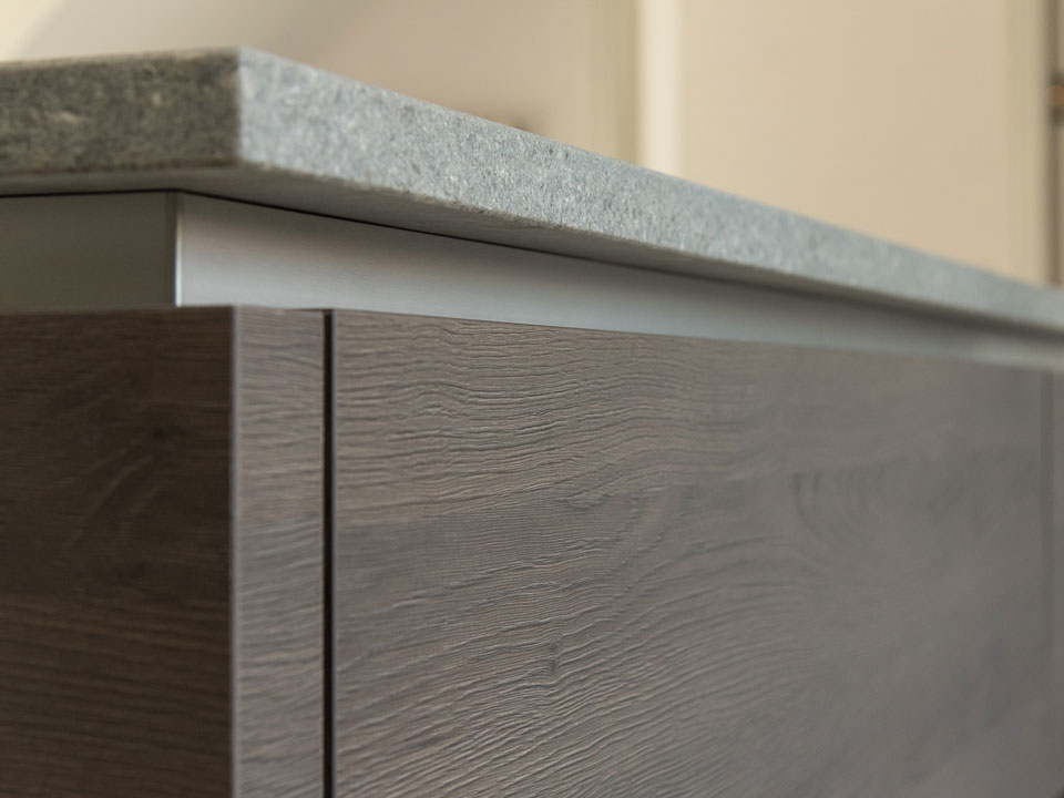 Caesarstone 4033 Rugged Concrete (cabinetry by Audus Kitchens)