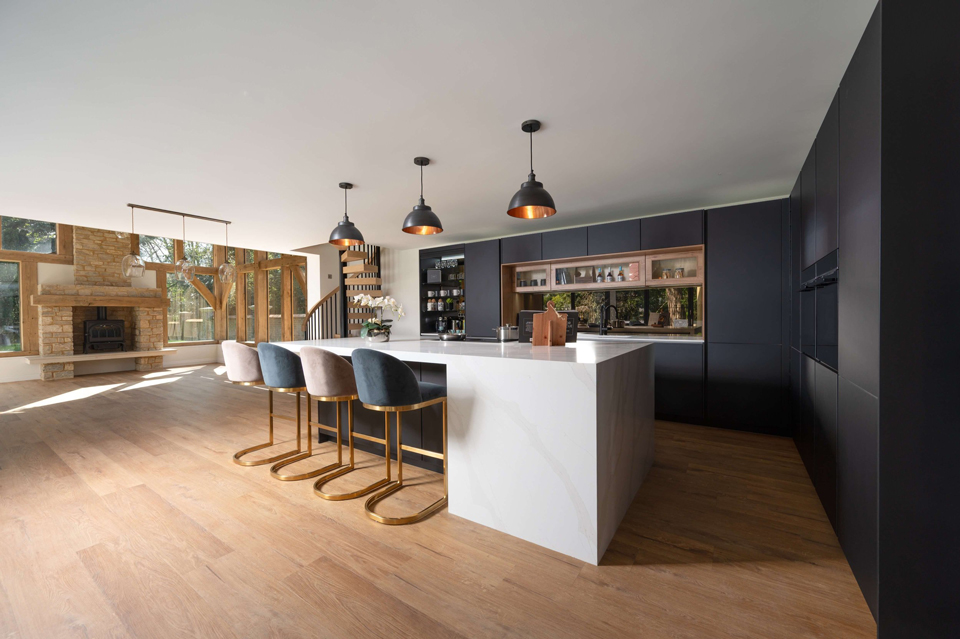 AG Quartz Calacatta Luxo (cabinetry by Audus Kitchens)