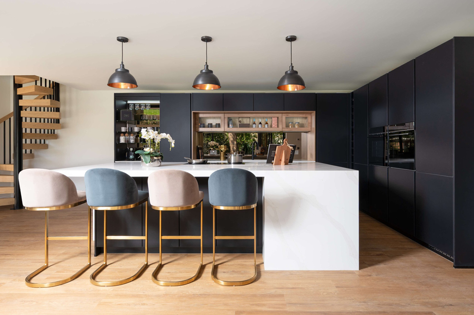 AG Quartz Calacatta Luxo (cabinetry by Audus Kitchens)