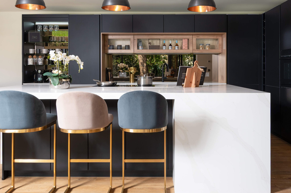 AG Quartz Calacatta Luxo (cabinetry by Audus Kitchens)