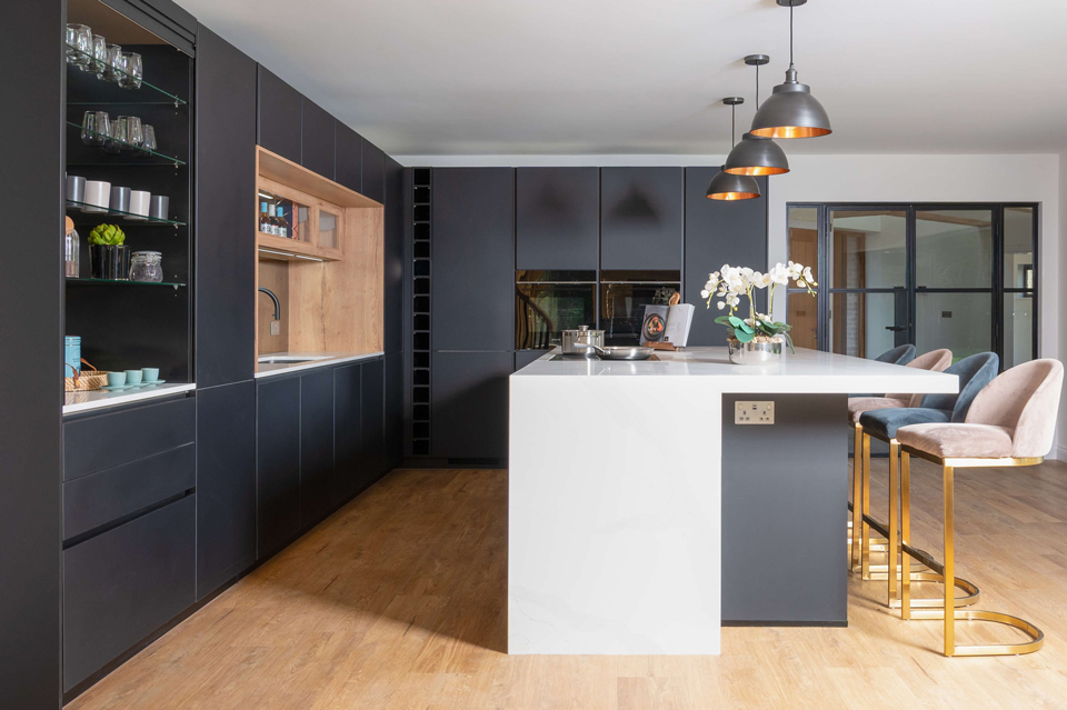 AG Quartz Calacatta Luxo (cabinetry by Audus Kitchens)