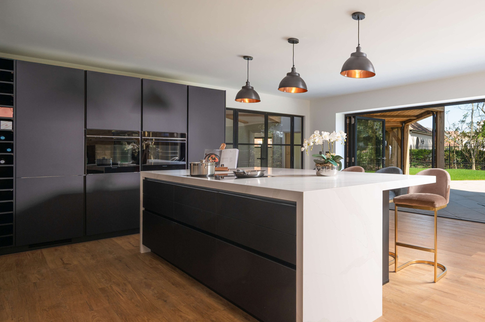 AG Quartz Calacatta Luxo (cabinetry by Audus Kitchens)