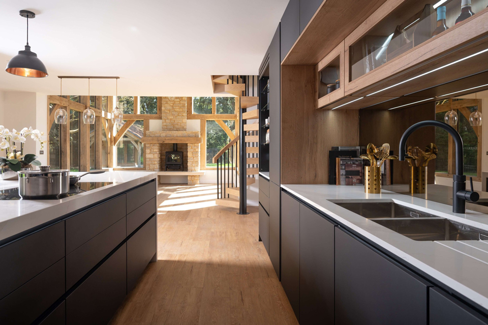 AG Quartz Calacatta Luxo (cabinetry by Audus Kitchens)