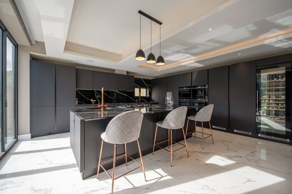 Silestone Eternal Marquina (cabinetry by Audus Kitchens)