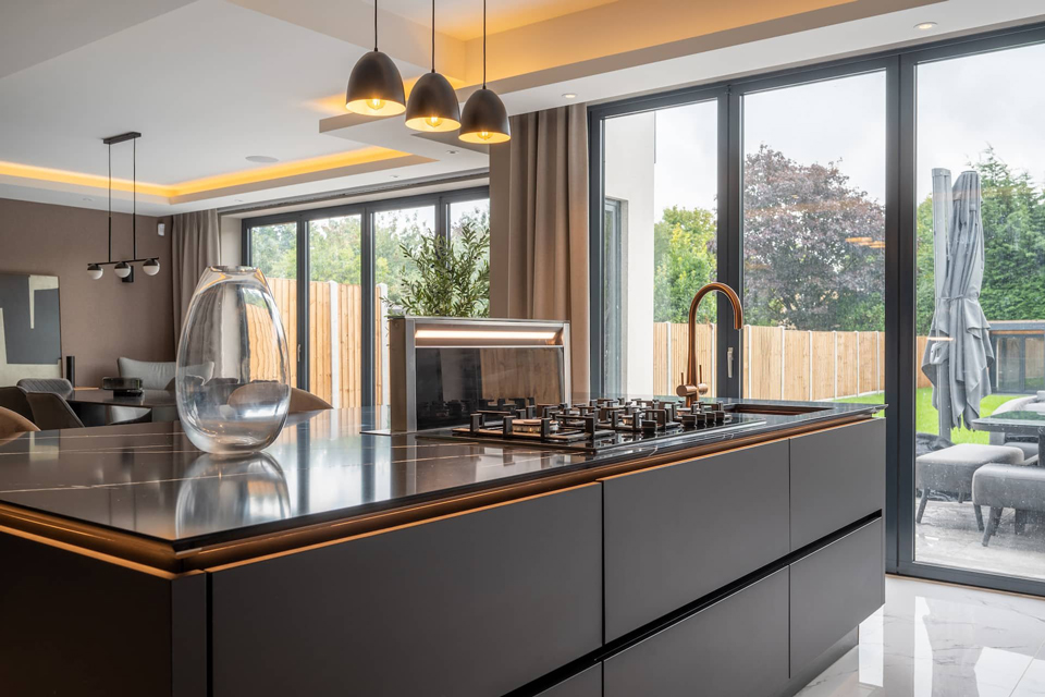 Silestone Eternal Marquina (cabinetry by Audus Kitchens)