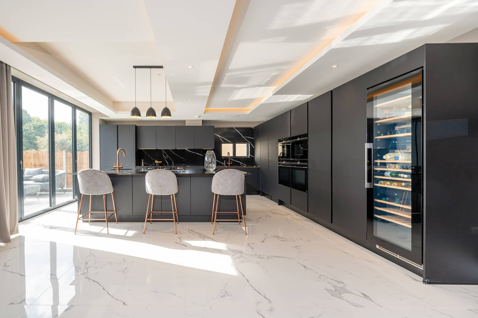 Silestone Eternal Marquina (cabinetry by Audus Kitchens)