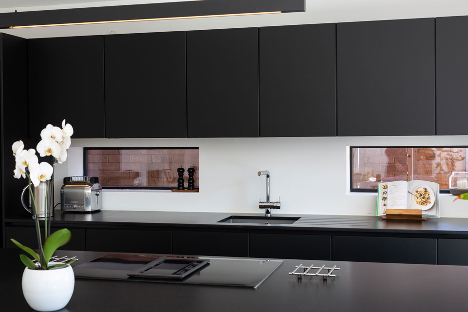 Silestone Negro Tebas Suede (cabinetry by Audus Kitchens)