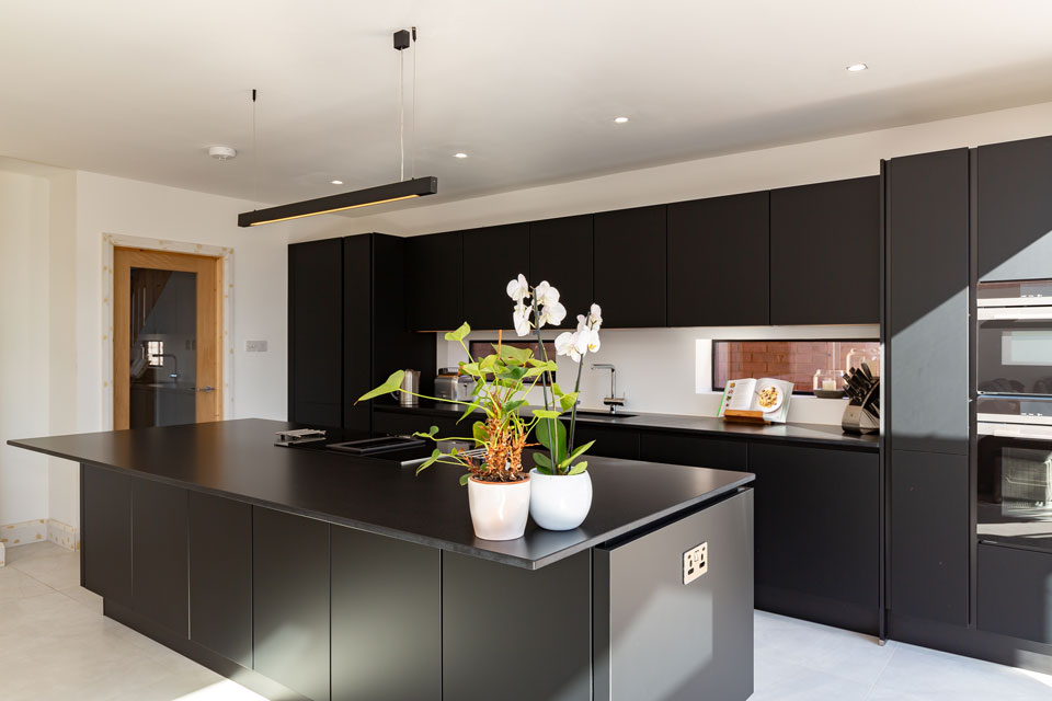 Silestone Negro Tebas Suede (cabinetry by Audus Kitchens)