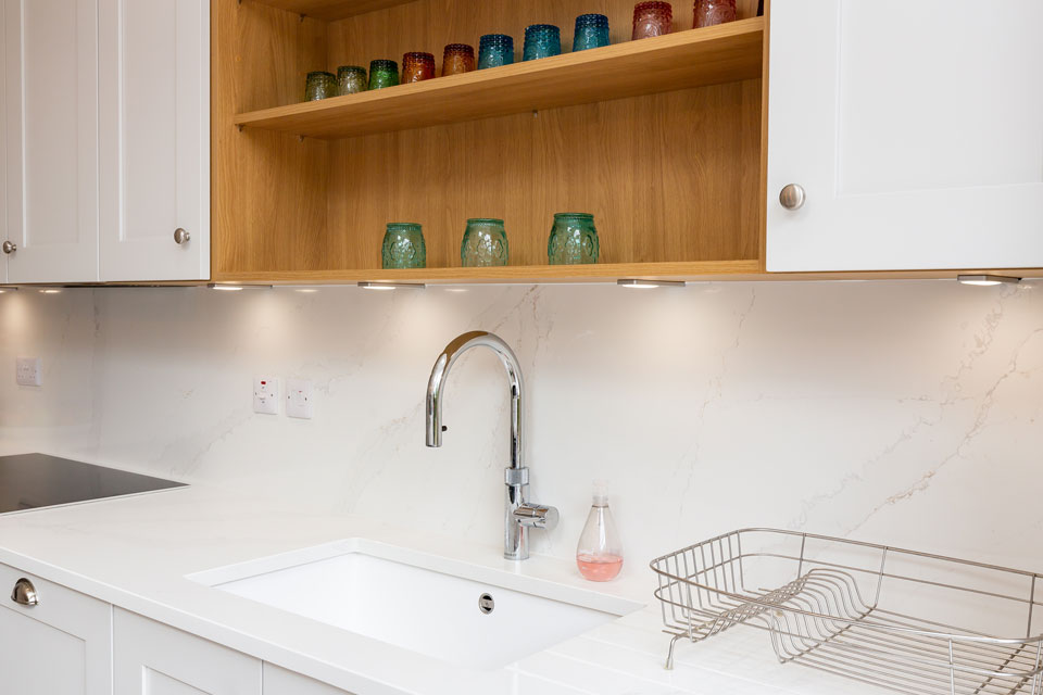 Silestone Eternal Calacatta Gold (cabinetry by Audus Kitchens)