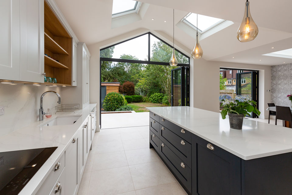 Silestone Eternal Calacatta Gold (cabinetry by Audus Kitchens)