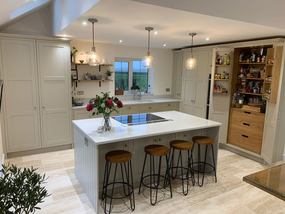 Silestone Lagoon (cabinetry by BC Kitchens and Furniture)