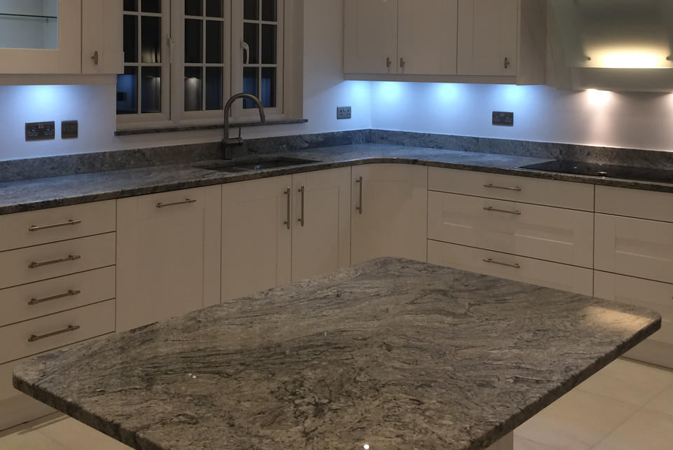 Piracema Granite (cabinetry by First Choice Kitchens)