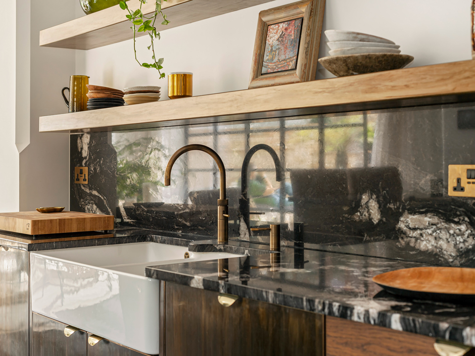 Titanium Granite & AG Quartz Fusion White (cabinetry by Heaven & Stubbs)