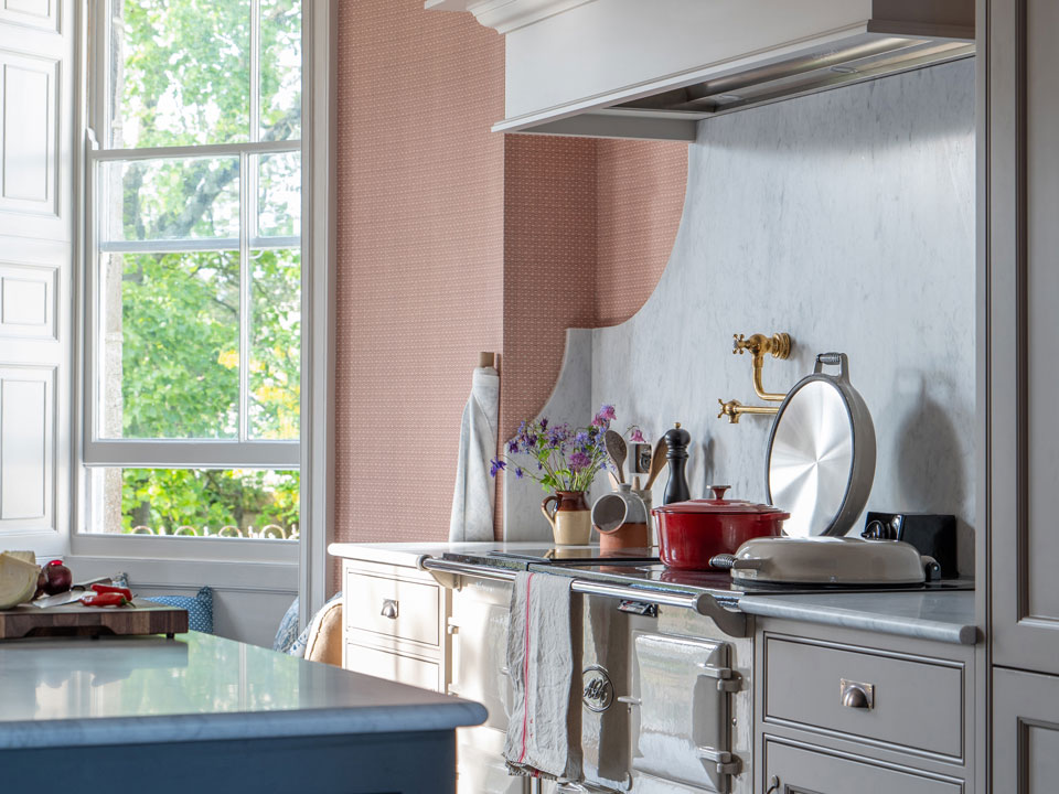 Honed Carrara Marble (cabinetry by Heaven & Stubbs)