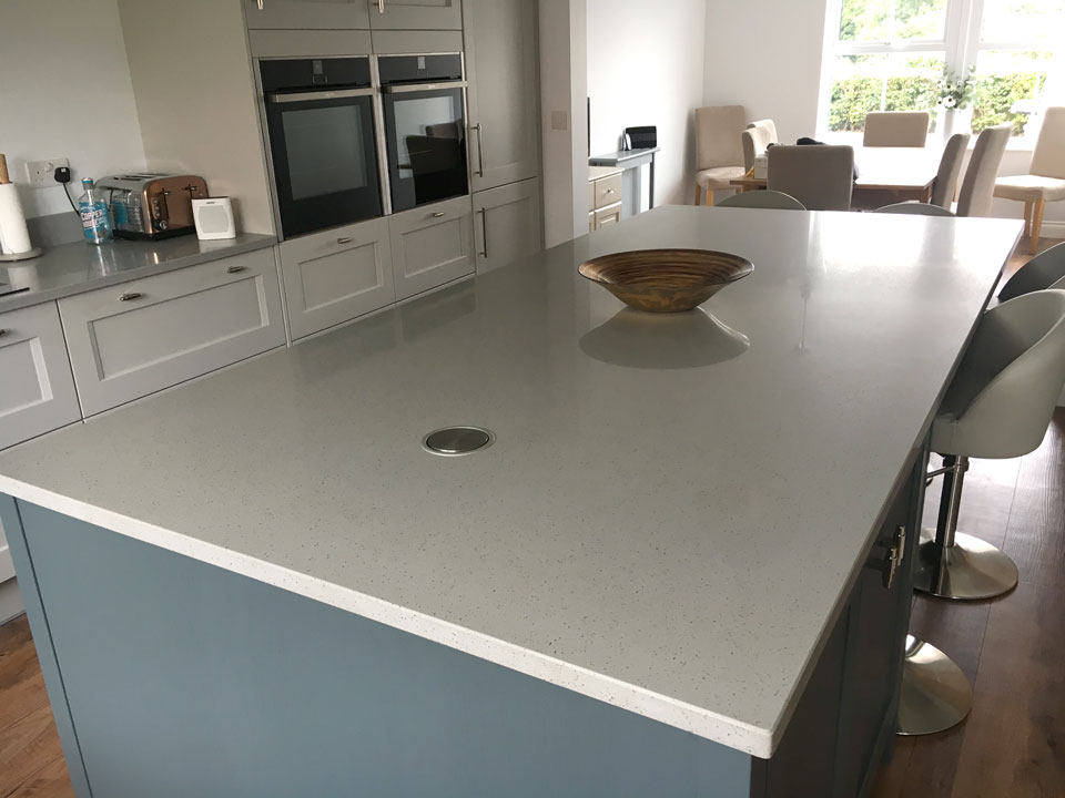 AG Quartz Gris Cristol (cabinetry by PDA Kitchens)