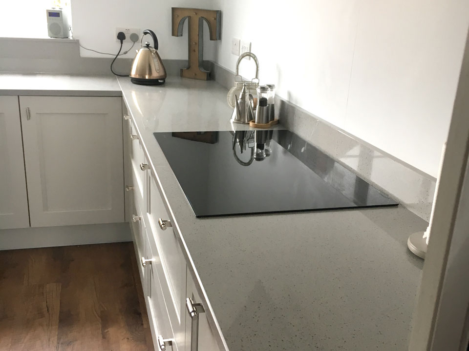 AG Quartz Gris Cristol (cabinetry by PDA Kitchens)