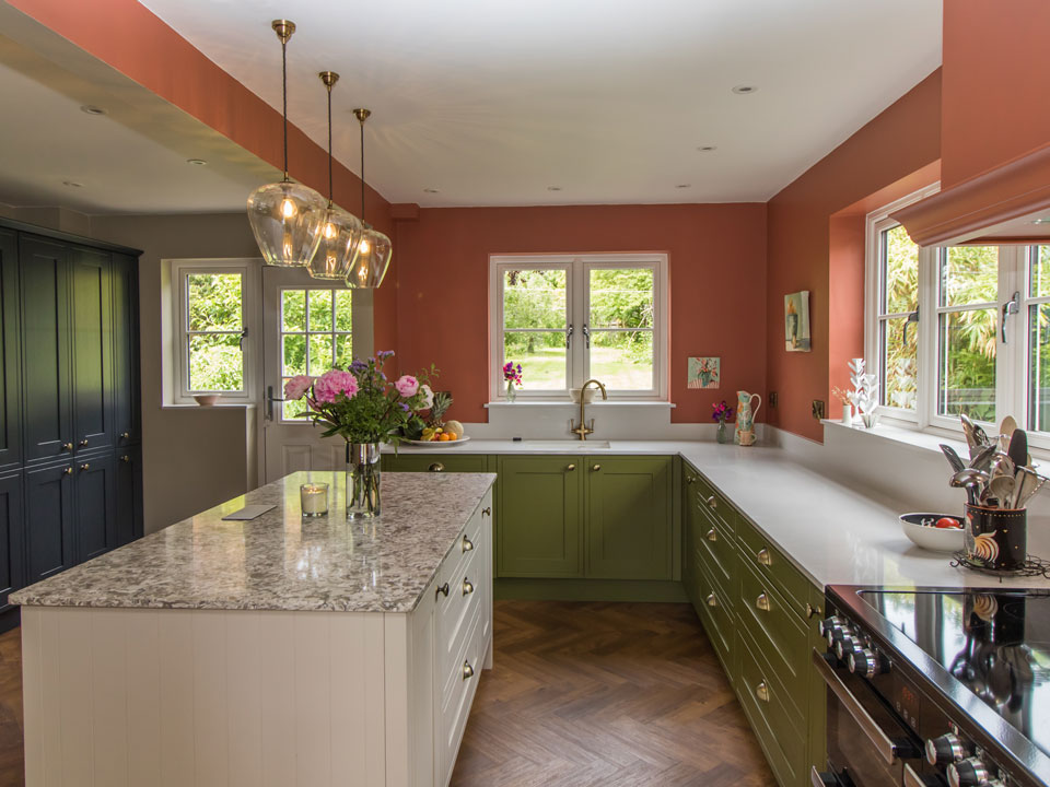 AG Quartz Blanco Snow and Montclair (cabinetry by Paul Rowles Kitchens)