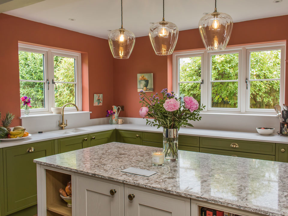 AG Quartz Blanco Snow and Montclair (cabinetry by Paul Rowles Kitchens)