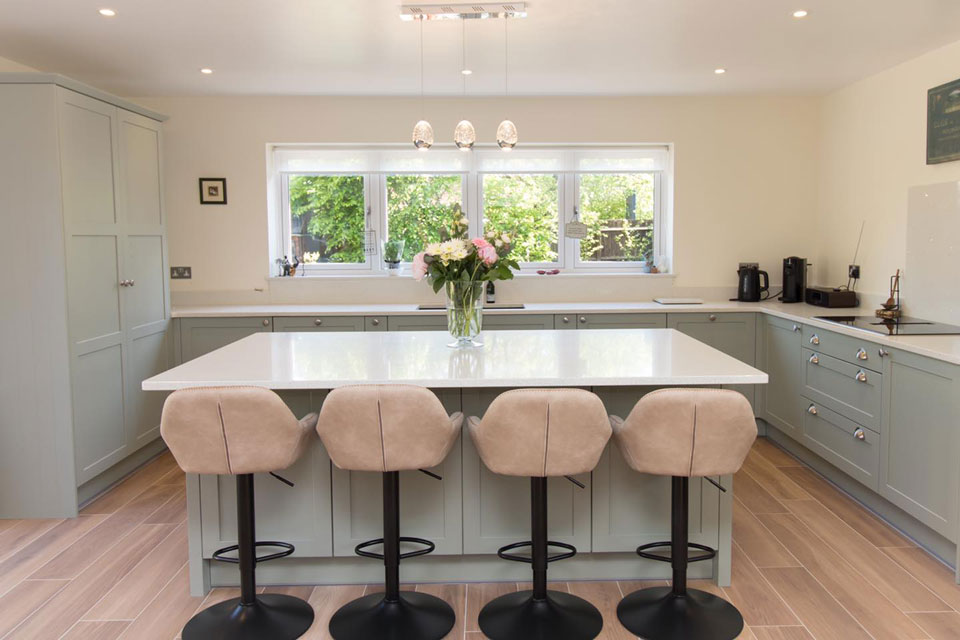 AG Quartz Blanco Starlight (cabinetry by Paul Rowles Kitchens)