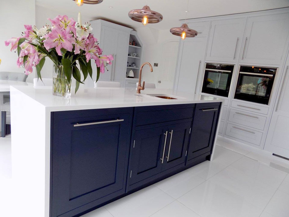 Silestone Blanco Zeus (cabinetry by Rose County Interiors)