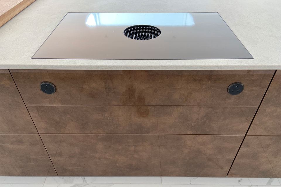 AG Quartz Vanilla Concrete (cabinetry by Thomas Charles Grant)