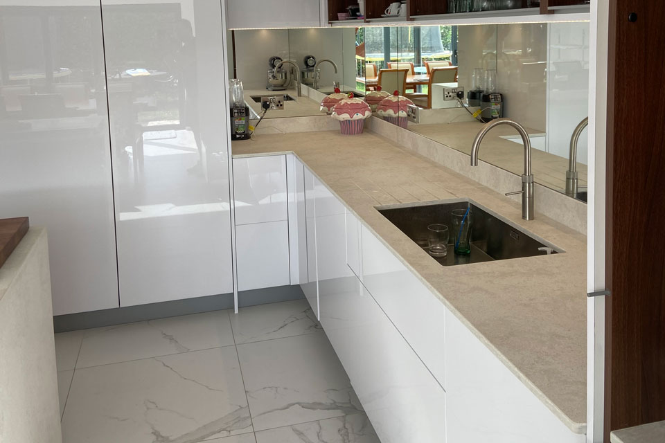 AG Quartz Vanilla Concrete (cabinetry by Thomas Charles Grant)