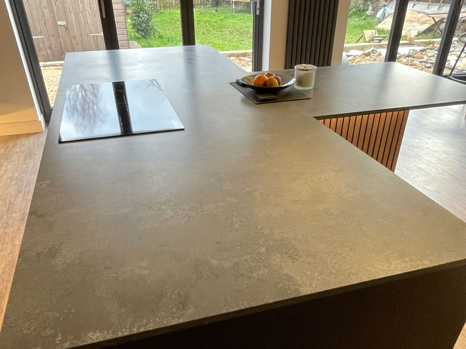 AG Quartz Concrete (cabinetry by Unique Storage Solutions)