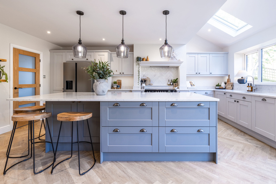 AG Quartz Fusion White (cabinetry by Zest Kitchens)